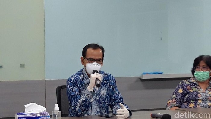 Plt Dirjen Kemendikbud Nizam  di Gedung Rumpun Ilmu Kesehatan Universitas Indonesia (RIK UI), Depok, Senin (6/7/2020).