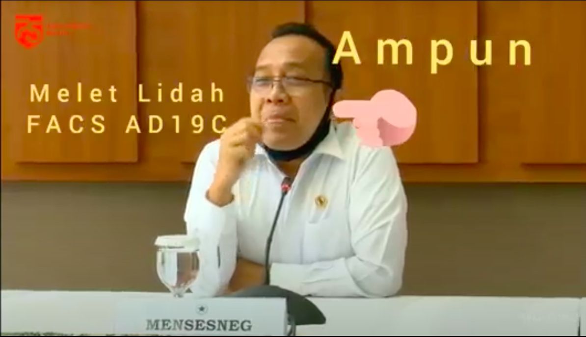 Pratikno berbicara soal isu reshuffle, dianalisis oleh pakar gestur. (Dok Handoko Gani)