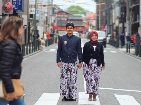pakaian adat Jawa di Kyoto, Jepang