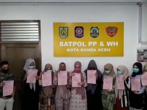 Minta Maaf, Pesepeda Tak Berjilbab di Banda Aceh Dipulangkan Polisi Syariah