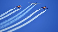 Ada juga atraksi aerobatik. Getty Images/Getty Images.