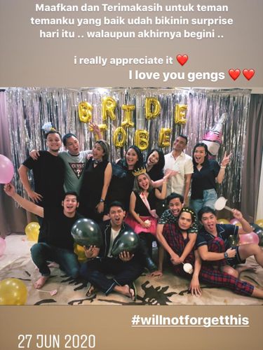 Cita Citata mendapat kejutan bridal shower