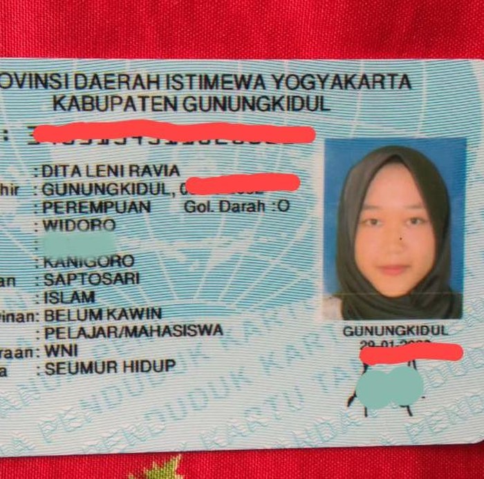 Dita Leni Ravia, Gunungkidul, Selasa (7/7/2020).