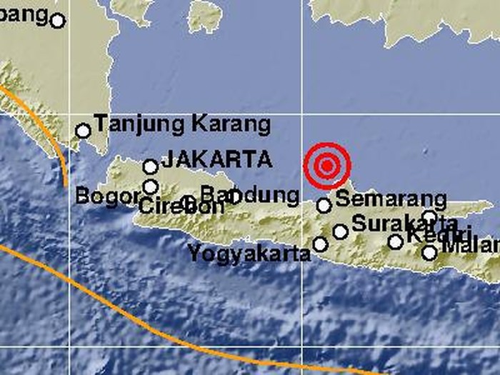 Gempa M 6,1 Terjadi di Jepara Jawa Tengah