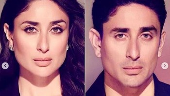 Kareena Kapoor sekilas mengingatkan pada aktor senior Amitabh Bachchan ya? Foto: Instagram/@kinobollywood