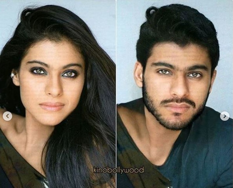 Ada-ada saja ulah fans yang mengedit foto seleb wanita Bollywood ini menjadi seorang pria. Tapi Kajol kok ganteng banget ya?