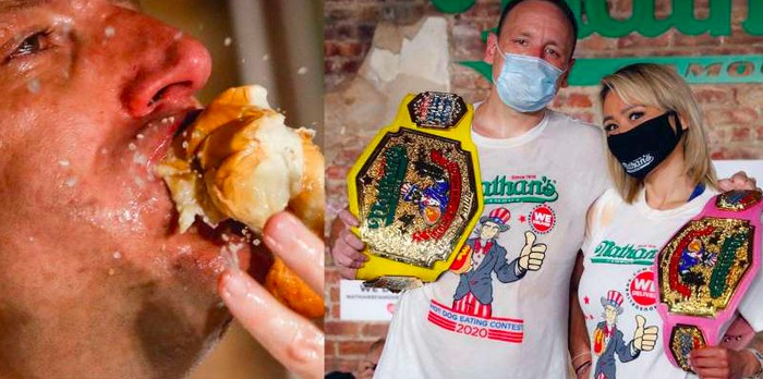 Kontes makan hot dog