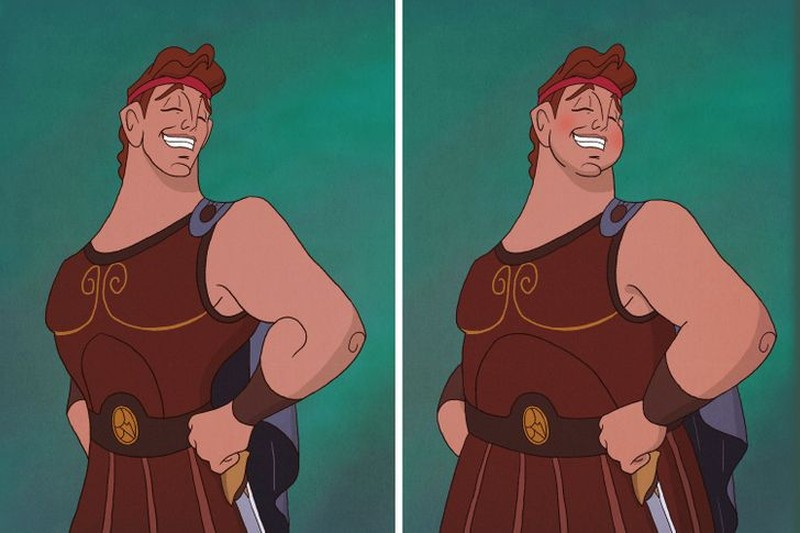 potret pangeran disney gendut