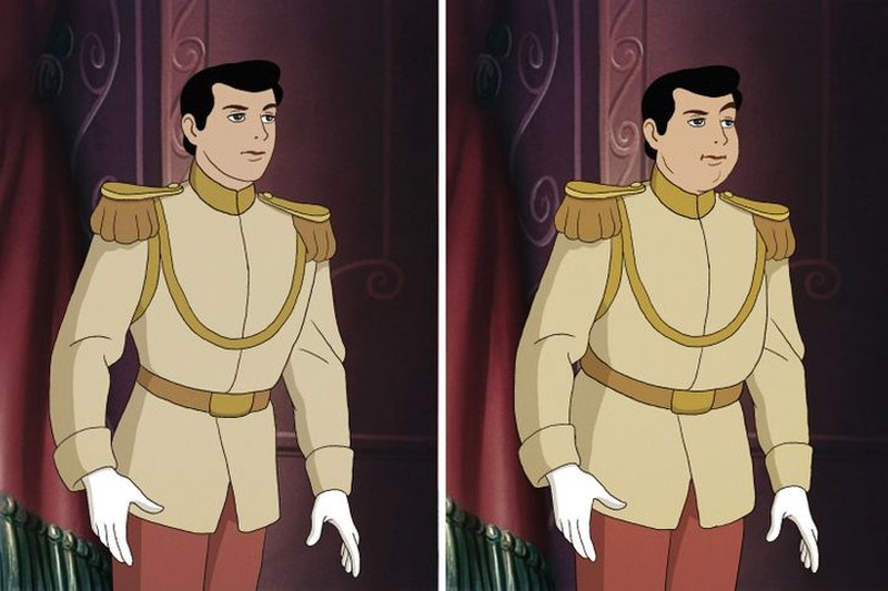 potret pangeran disney gendut