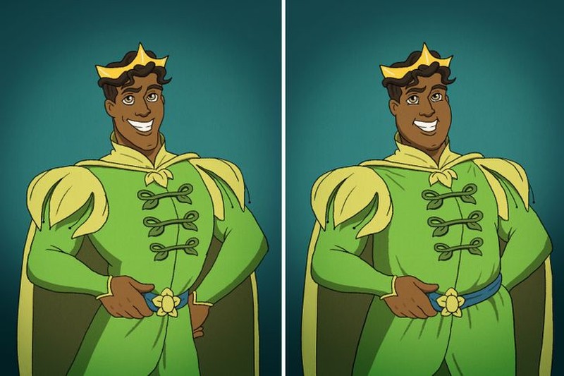 potret pangeran disney gendut