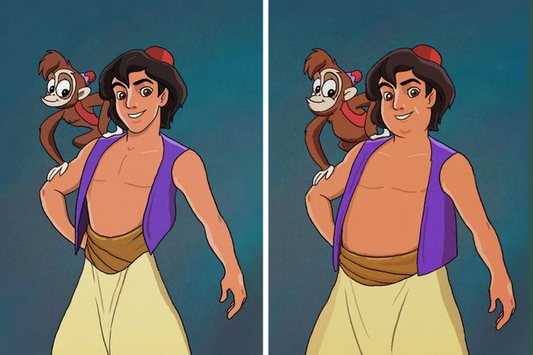 potret pangeran disney gendut