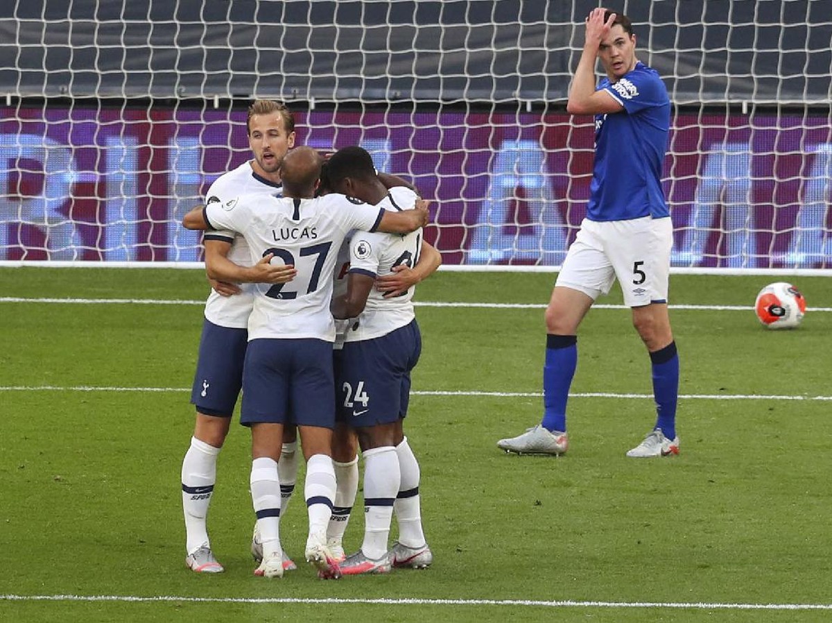 Link live streaming Tottenham Hotspur vs Everton. (Foto: AP/Cath Ivill)