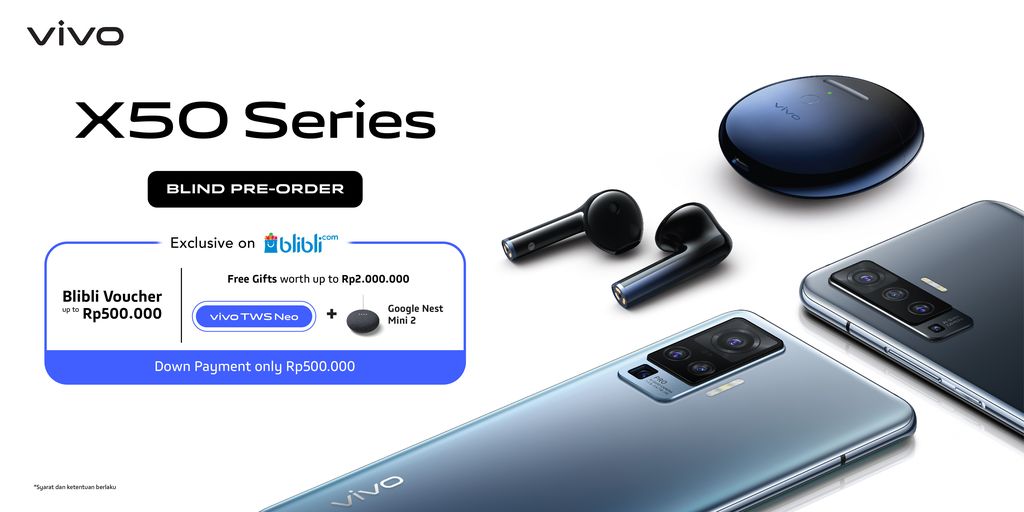 Vivo buka Blind Pre-order Vivo X50 Series