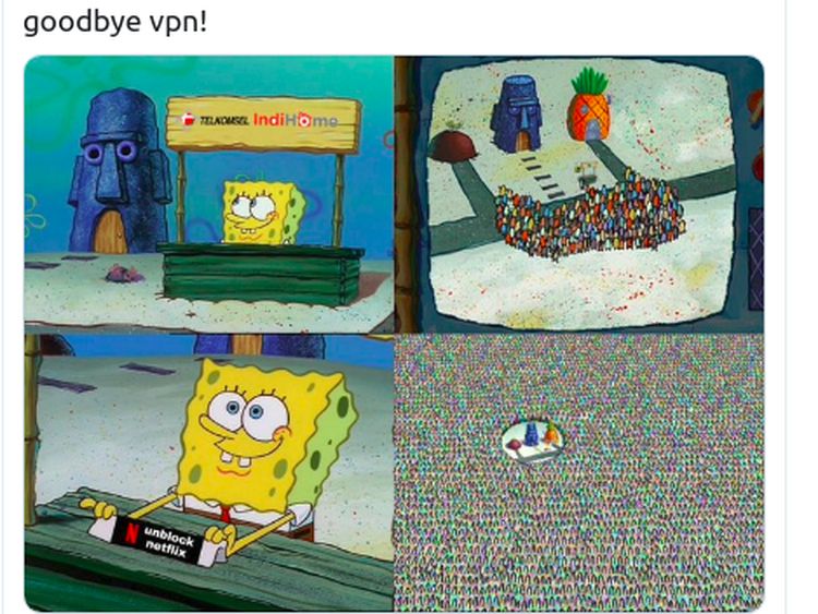 10 Meme Kocak Pengguna Indihome Bisa Pakai Netflix