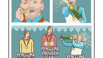 Ya walaupun ketinggalan, setidaknya kan sudah bisa dipakai juga sama pengguna Indihome. Foto: Asumsi via Twitter