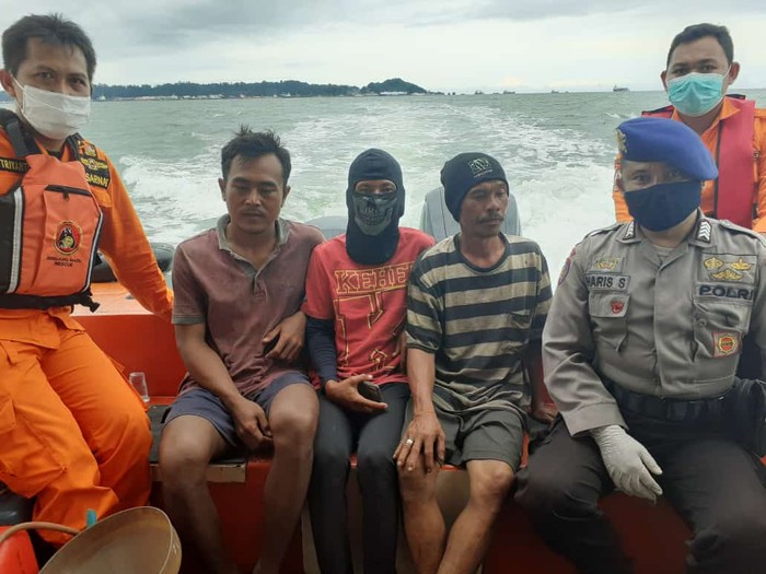 3 nelayan asal Penajam, Kaltim, yang hilang di Selat Makassar ditemukan (dok. Istimewa)