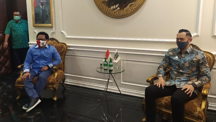 AHY bertemu Cak Imin. (Foto: Luqman/detikcom)