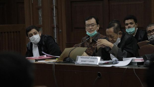 Benny Tjokrosaputro Jalani Sidang Jiwasraya (CNBC Indonesia/ Tri Susilo)