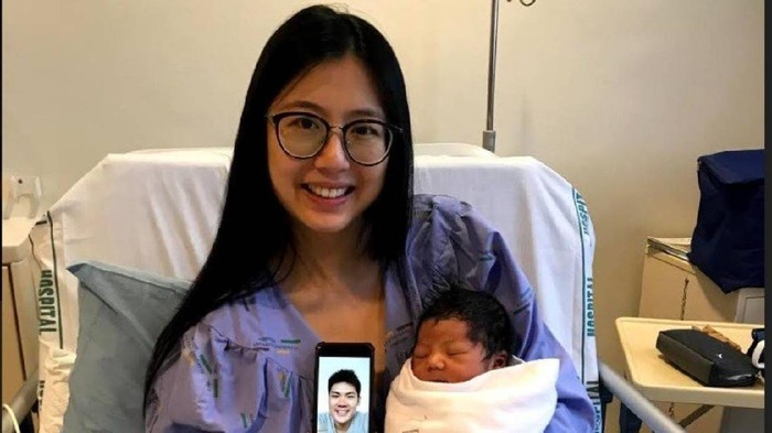 Lynnette Xu, Gilbert Tong dan baby Ethan