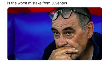 Netizen ini berpendapat memecat Alegri dan menggantikannya dengan Sarri sebaga pelatoh Juve adalah kesalahan besar. Foto: istimewa