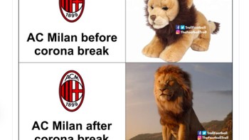 Apakah AC Milan memang jadi lebih baik sesudah wabah Corona? Foto: istimewa