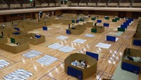 Ribuan orang mengungsi akibat banjir dan tanah longsor yang melanda Kumamoto, Jepang.
