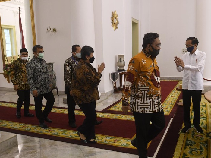 Presiden Jokowi bertemu pimpinan MPR