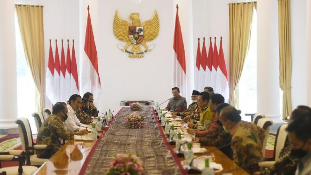 Presiden Jokowi bertemu pimpinan MPR