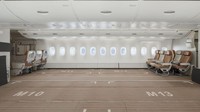 Operator charter portugal, Hi Fly telah menghapus sebagian besar kursi ekonomi dari Airbus A380. (Hi Fly)