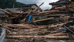 Ngeri! Dampak Dahsyatnya Terjangan Banjir Longsor di Jepang