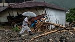 Ngeri! Dampak Dahsyatnya Terjangan Banjir Longsor di Jepang