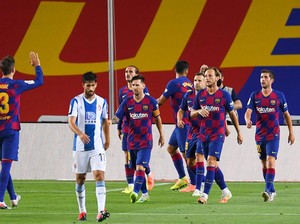 Barcelona Vs Espanyol: Main 10 Orang, Lionel Messi cs Menang 1-0