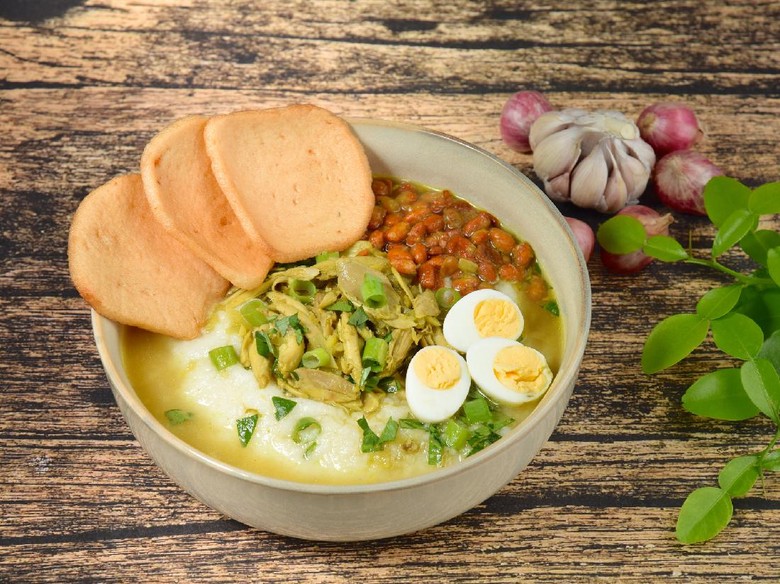 Resep Bubur Ayam Bandung yang Kental Gurih Resep Bubur Ayam Bandung yang Kental Gurih