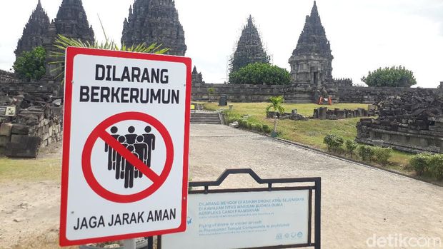 Candi Prambanan Minggu kedua setelah dibuka kembali.
