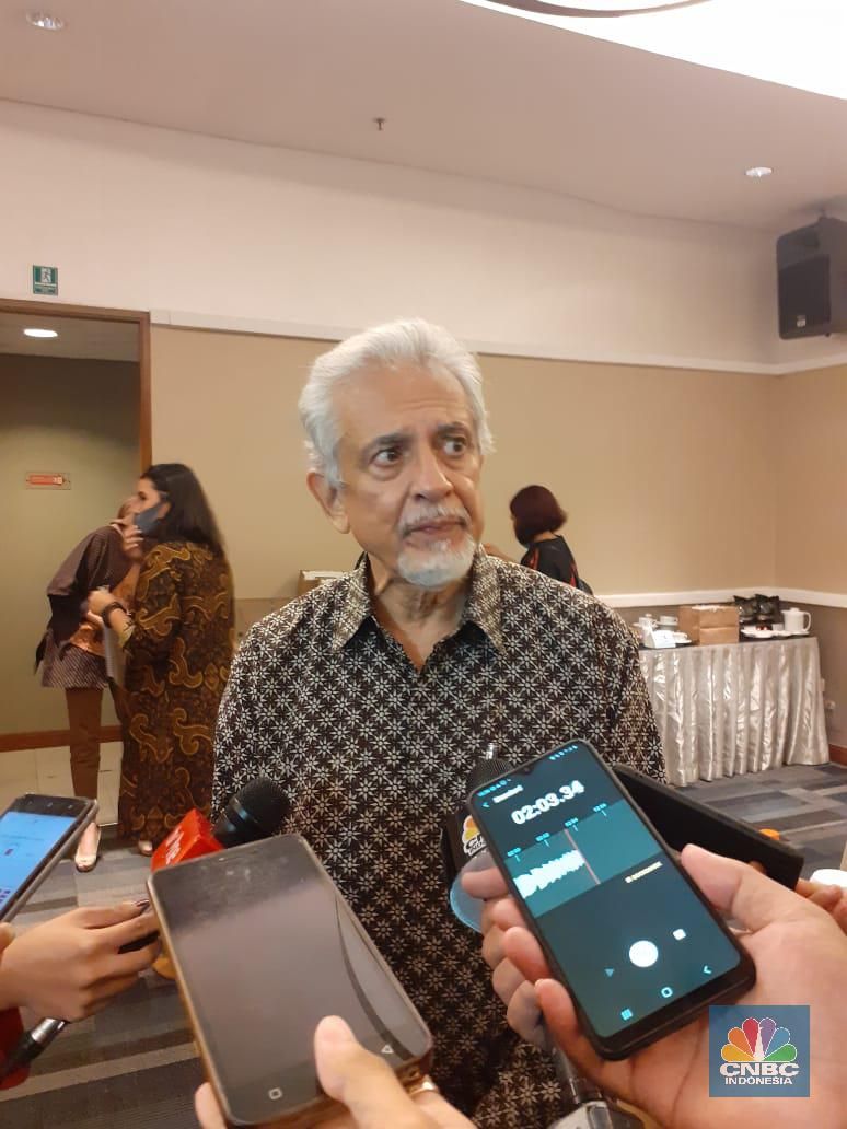Direktur dan Corporate Secretary Bumi Resources Dileep Srivastava (Anisatul Umah/CNBC Indonesia)
