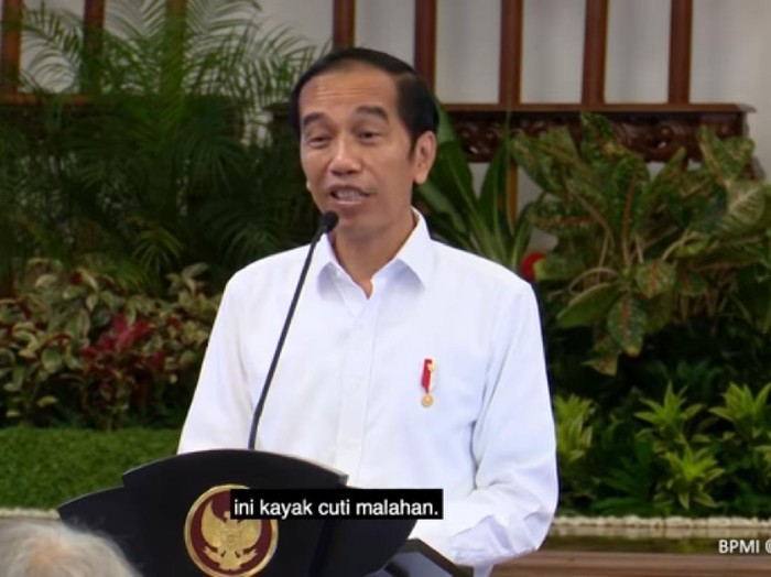 Ekspresi dan gestur Presiden Jokowi dalam raker 7 Juli 2020, diunggah Setpres 8 Juli 2020. (Dok YouTube Setpres)