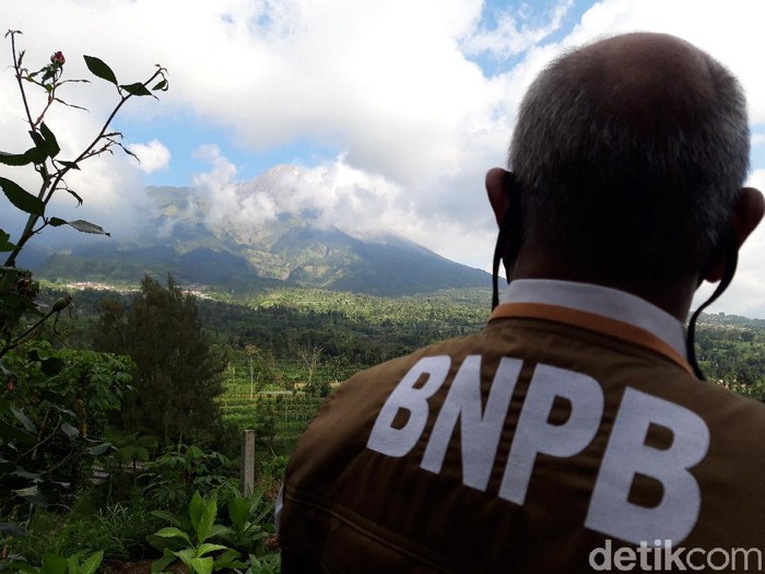 Kondisi Gunung Merapi dari Boyolali, Rabu (8/7/2020).