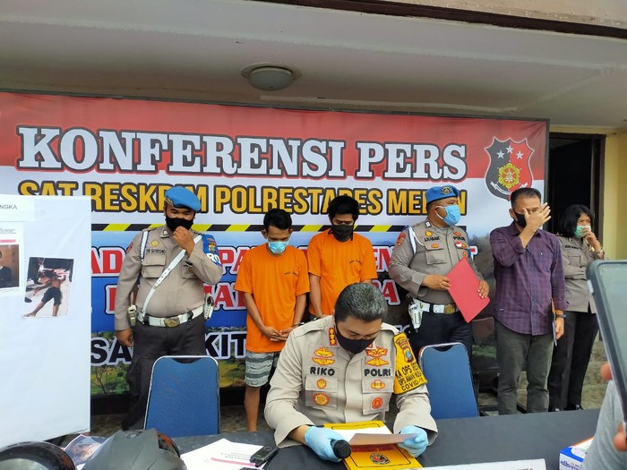 Konferensi Pers di Polrestabes Medan (Datuk Haris Molana-detikcom)