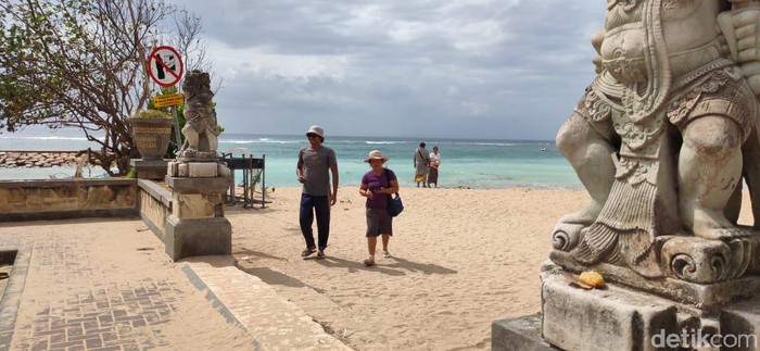 Kondisi Pantai Sanur Bali saat masuk New Normal.