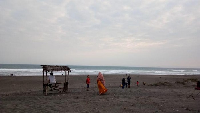 Pantai di Parangtritis, Yogyakarta.