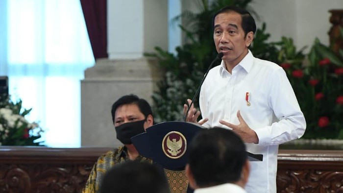 Presiden Jokowi saat ratas percepatan penyerapan anggaran. (Foto: Biro Pers Setpres)