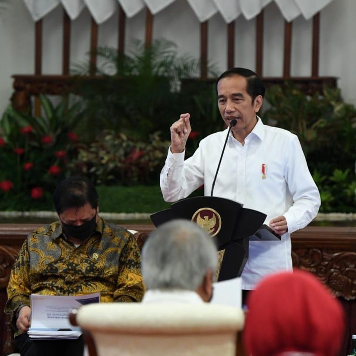 Presiden Jokowi saat ratas percepatan penyerapan anggaran. (Foto: Biro Pers Setpres)