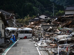 Ribuan Orang Terjebak Banjir di Jepang, Penyelamatan Masih Berlangsung
