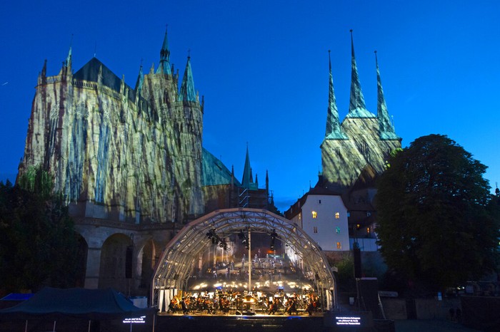 Virus Outbreak Germany Cathedral Steps Festival
