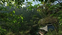 Hotel Capella Ubud berada di tengah hutan, hingga wisatawan yang menginap seolah menyatu dengan alam. Terbayangkan rasa senang saat bangun tidur disambut hamparan hijau hutan dengan kicauan burung yang beesahut-sahutan? (Capella Ubud)