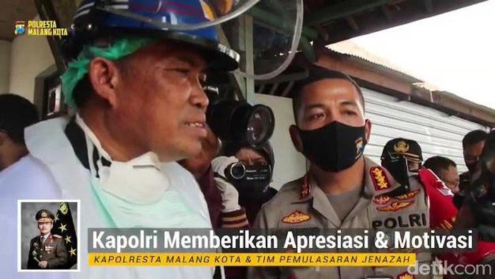 Kapolri Apresiasi Polisi Malang Kota Makamkan 70 Jenazah COVID-19