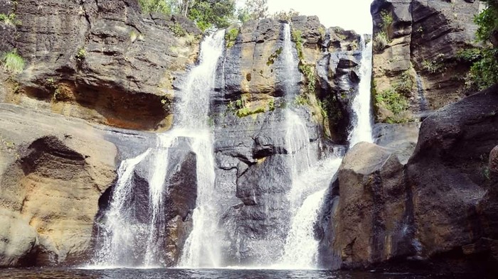 Lokasi air terjun tempat korban terjatuh