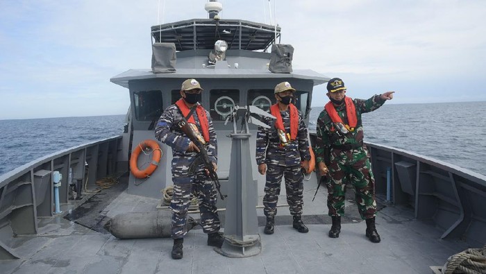 TNI AL Patroli di Perairan Selat Malaka Aceh