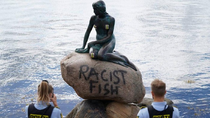 Vandalisme Little Mermaid