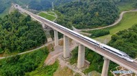 Kereta ini berkecepatan 250 km per jam. Foto: Dok. Xinhua/Liu Xu